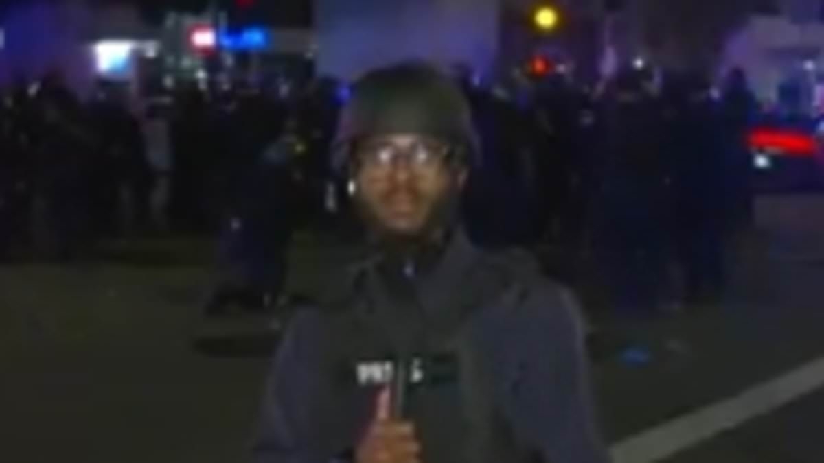 Good Morning Britain presenter SHOT while reporting live from Los Angeles protests and left with injury that 'felt like a tonne of bricks crushing arm'