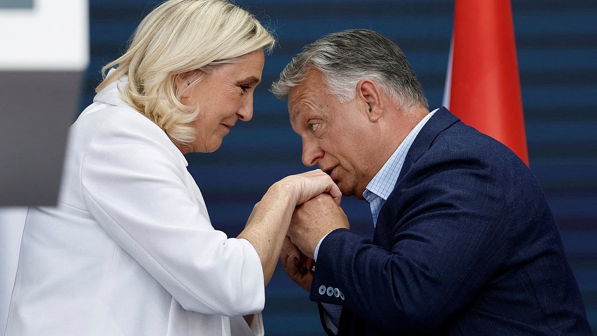 The EU 'flooded Europe with migrants' who put 'our cities and peaceful citizens' at risk, Marine Le Pen and Viktor Orban tell anti-immigration rally
