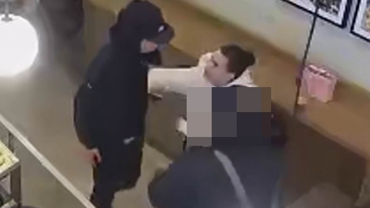 EXCLUSIVE Moment Bridgerton actress has her phone robbed by prolific Algerian thief in Joe & the Juice - before star heroically fights back in front of stunned customers