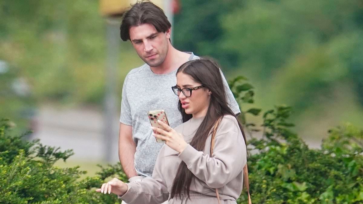 Jack Fincham and Chloe Brockett rekindle romance for the SIXTH time after recent split as they head to the shops before suffering unfortunate puncture