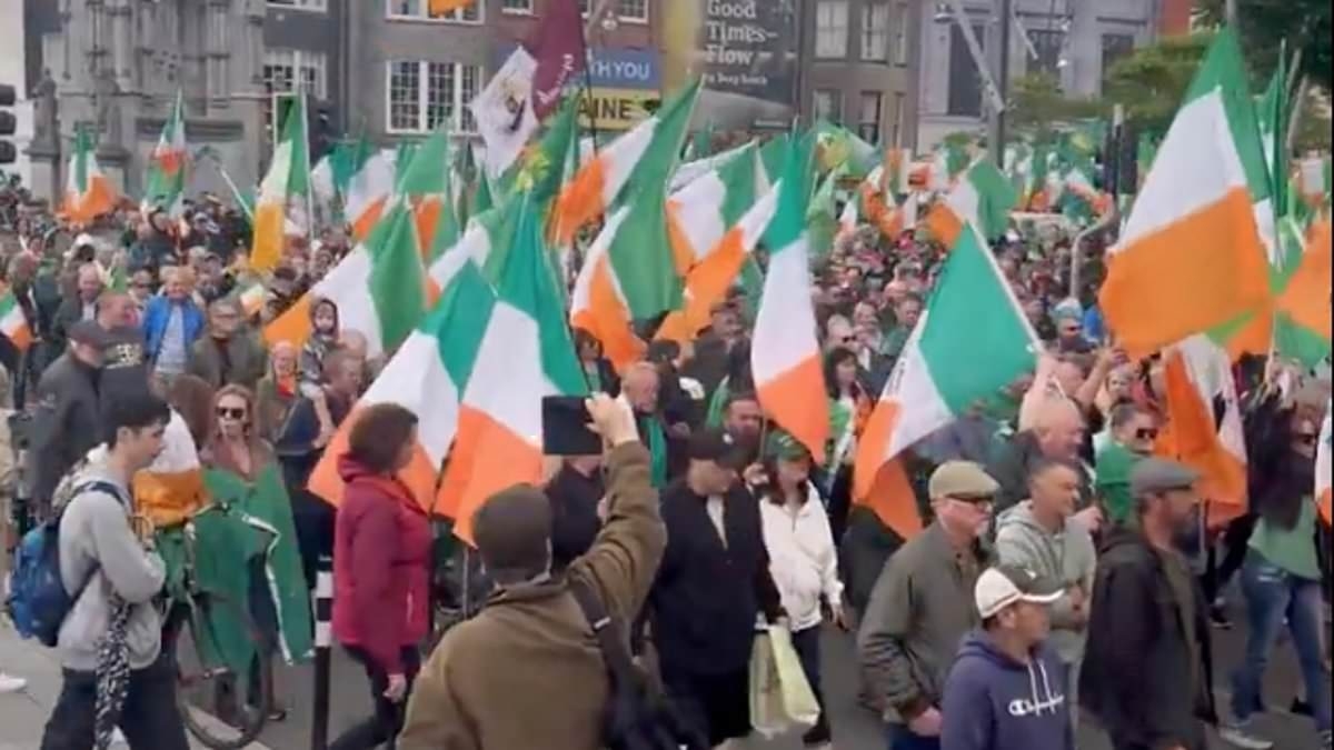 Irish fury over asylum crisis: How resentment is boiling over nationwide, with thousands attending latest anti-migrant protests following huge surge in refugees and country's pro-Palestine, anti-Israel stance