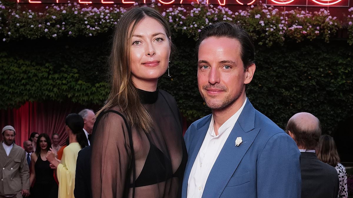 Former Wimbledon champions looks unrecogniseable as she dazzles at event in Italy five years after retiring from tennis
