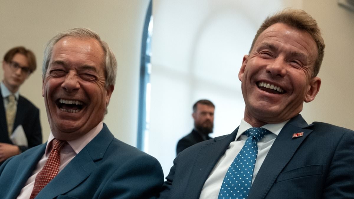 Awkward! How the new chairman of Reform UK called party leader Nigel Farage 'an idiot' and branded his comments about HIV-infected migrants using the NHS 'prejudiced'