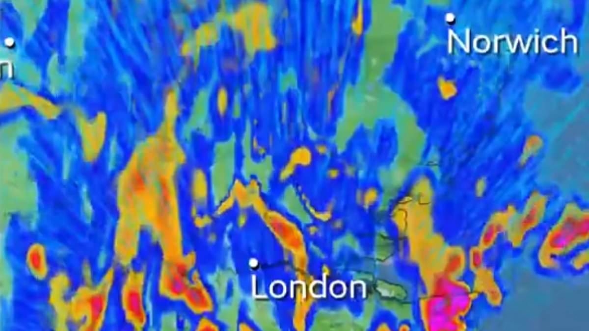 Three-day thunderstorm warning as temperatures soar to 30C: Heat-health alert is issued for first time this year as maps show areas set to be battered by storms from tomorrow