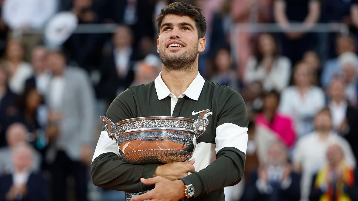 Carlos Alcaraz celebrates his historic French Open triumph in Ibiza with forgotten Premier League star as pair pose together on social media