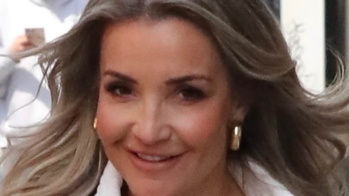 Helen Skelton and Gethin Jones look pretty pleased with themselves as they are seen for first time after sexy weekend away at country club spa