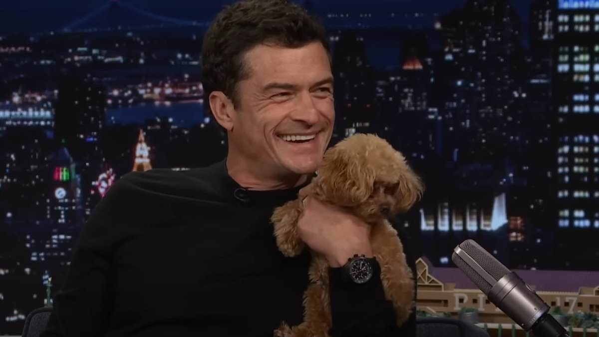 Orlando Bloom distracts Tonight Show viewers with 'emotional support' dog amid Katy Perry relationship rumors