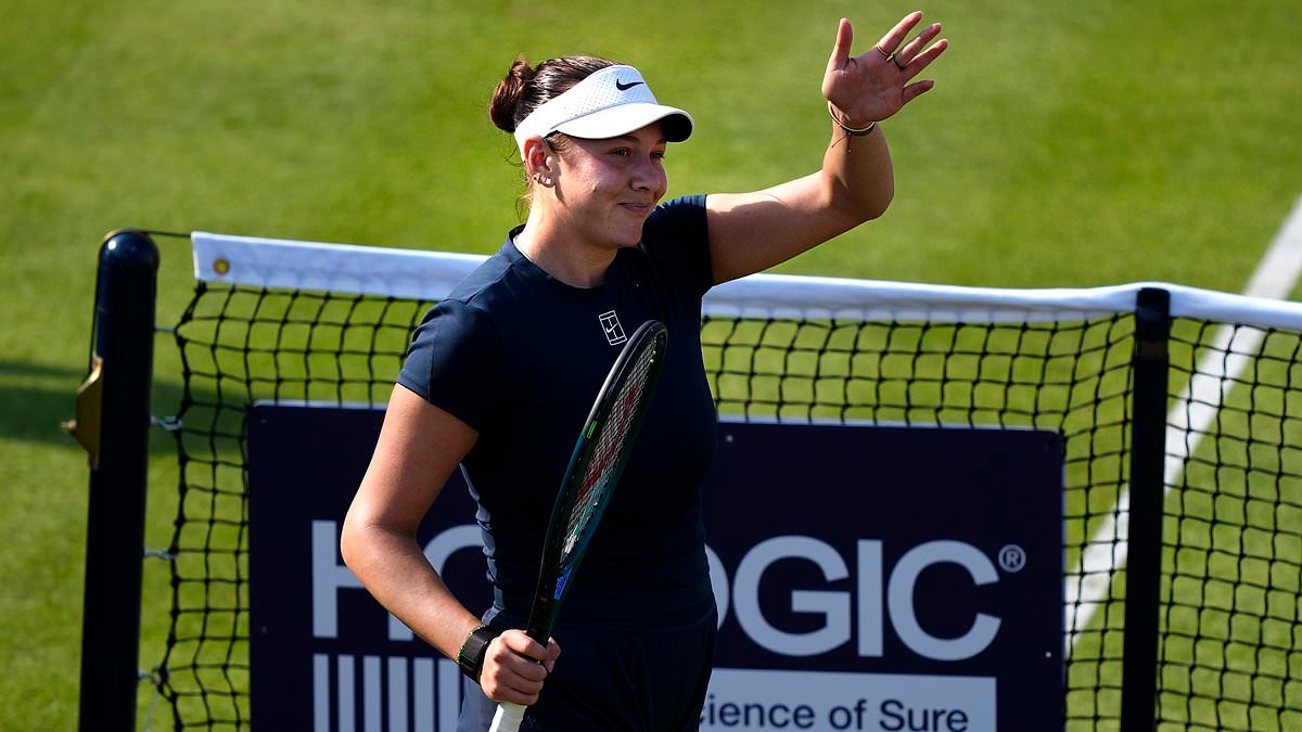 American tennis star APOLOGISES to the Queen's crowd after defeating two British players on tournament's centre court this week