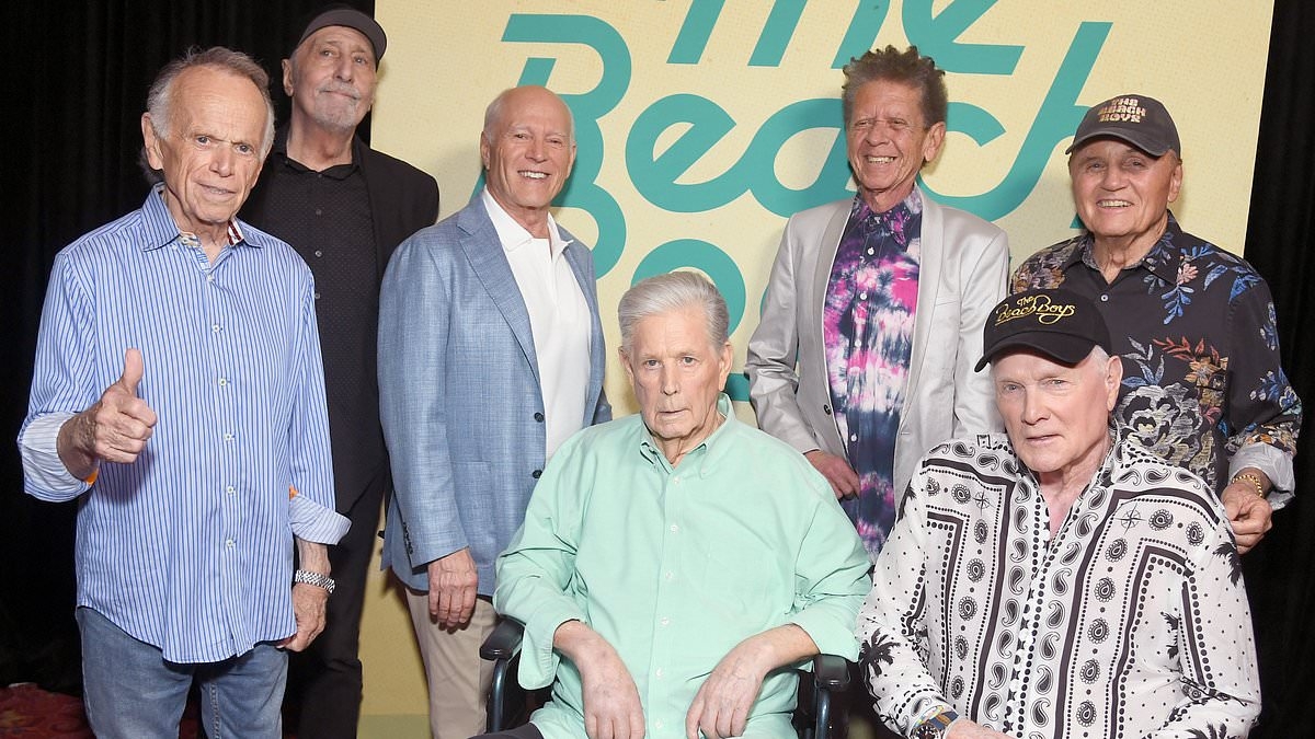 Brian Wilson's frail final public outing as he joined The Beach Boys in heartbreaking snaps after being placed under conservatorship