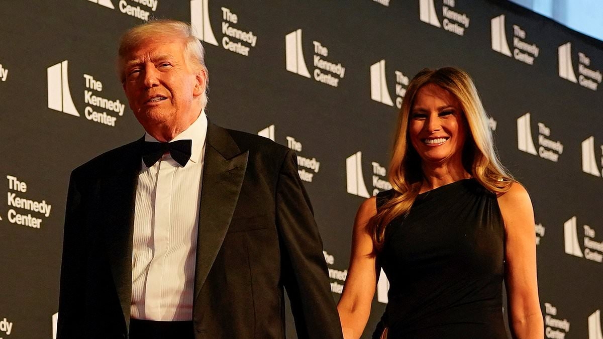 Trump's brutal message to actors who boycotted his Kennedy Center appearance as president and Melania attend Les Miserables