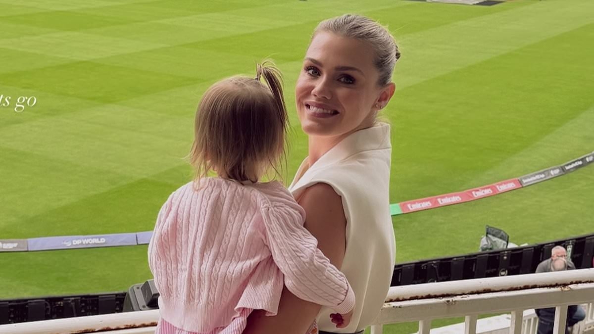 Cricket WAG Emma Lyon stuns in designer outfit as she watches hubby Nathan play in London - and you won't believe how much it costs