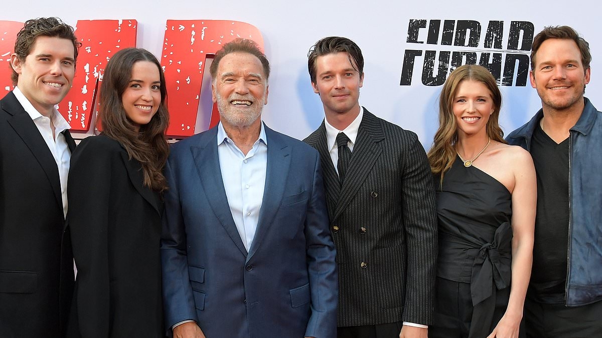 Arnold Schwarzenegger's love child Joseph Baena frozen out of family photo with half-siblings at premiere