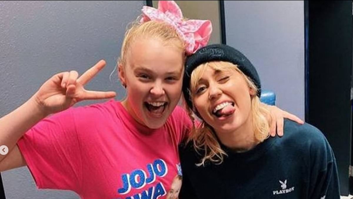 JoJo Siwa hits back after her idol Miley Cyrus caused outrage with post about her sexuality and controversial romance with Chris Hughes