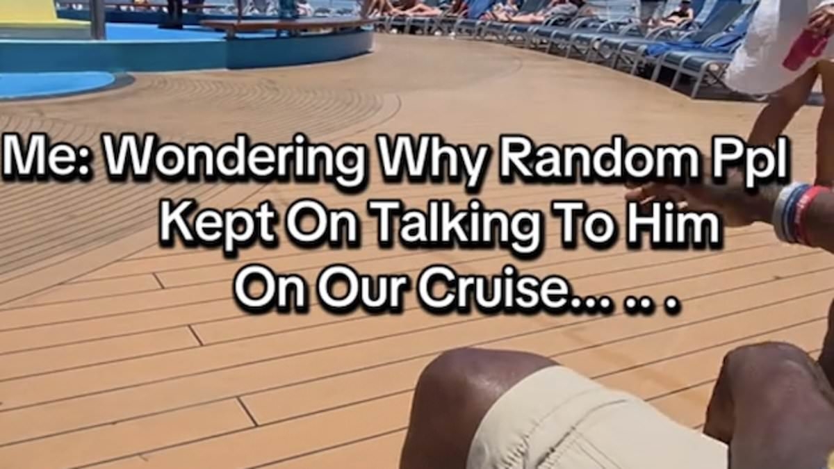 Cruise passenger left 'fuming' after discovering why people were flirting with him