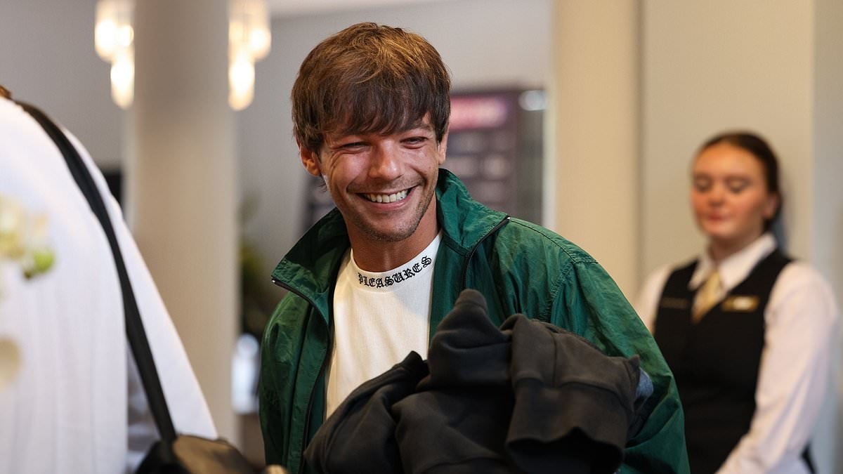 Louis Tomlinson and Sam Thompson FINALLY meet at Soccer Aid training - as One Direction star's girlfriend and TV star's ex Zara McDermott supports her new man
