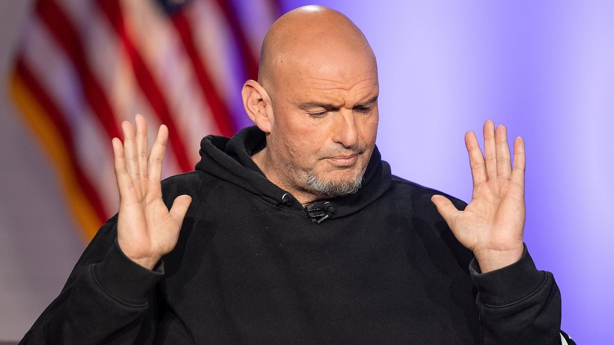 John Fetterman snubs wife Giselle on their own wedding anniversary as he dines with MAGA power player