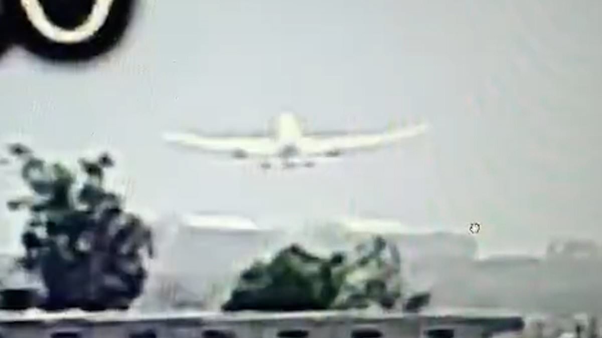 Terrifying new footage shows Air India jet take off then fall from the sky seconds later as it seems to lose power... before exploding in deadly fireball