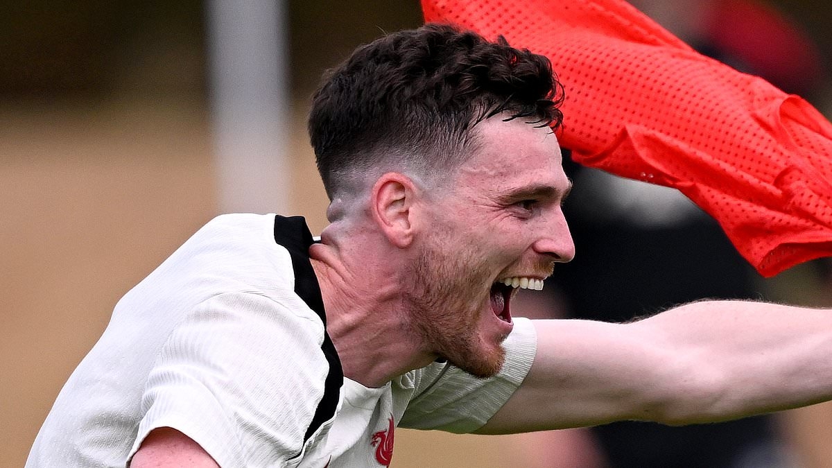 Andy Robertson reacts to threat of £45m-rated Milos Kerkez taking his place - with Liverpool interested in signing Bournemouth left-back