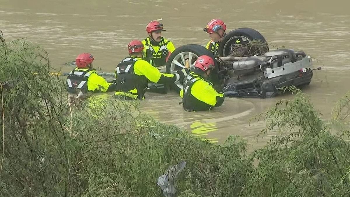 BREAKING NEWS Four dead and two missing as Texas hit with biblical floods