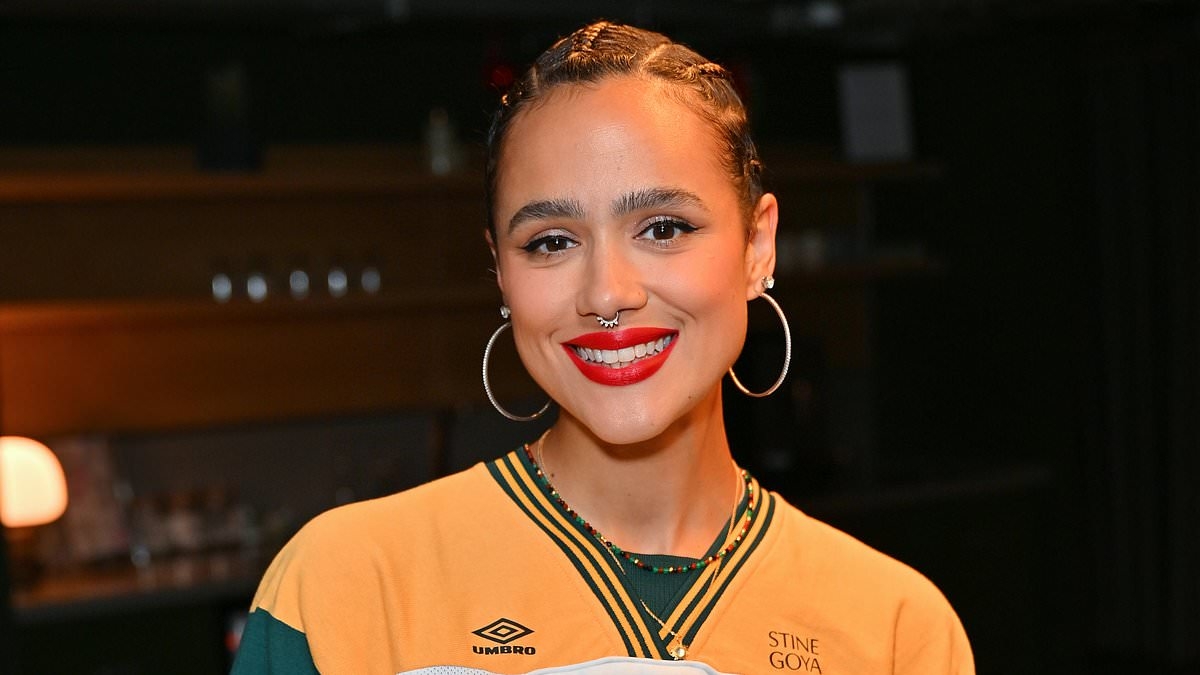 Nathalie Emmanuel is radiant in a chic sportswear look as she joins Clara Amfo at radio host's charity jewellery launch in London