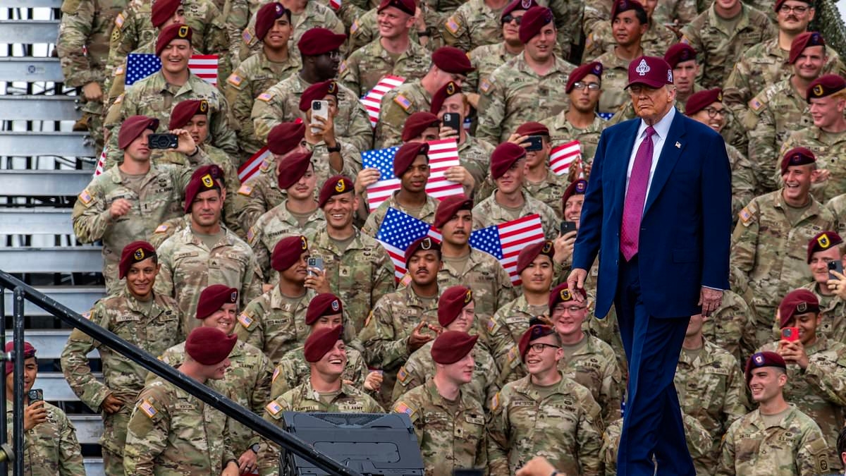 Troops at Trump's Army speech were vetted for their looks: 'No fat soldiers
