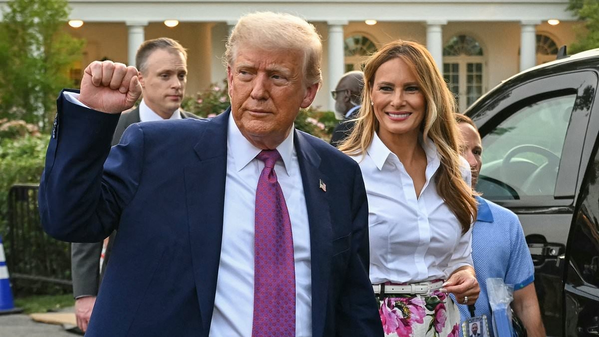 Trump declares all illegal migrants 'have to go home' before they turn US into 'bankrupt Third World Nation' as he praises 'hero' ICE agents
