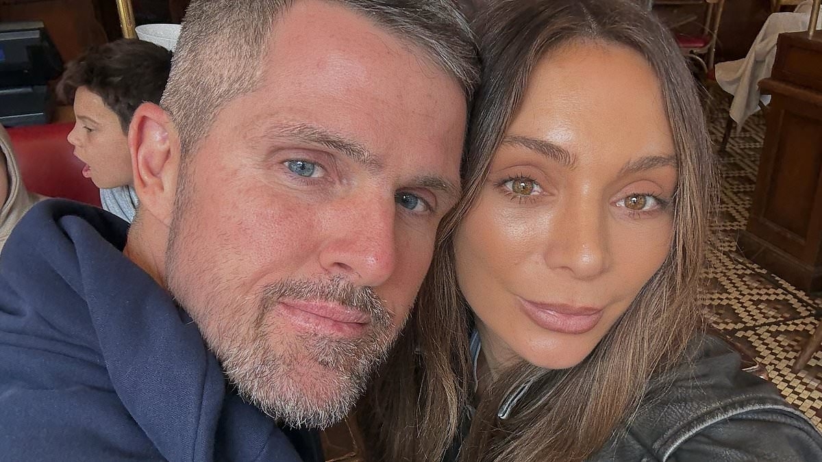 Nadia Bartel sizzles in a striped red bikini as she enjoys relaxing European summer holiday with boyfriend Peter Dugmore