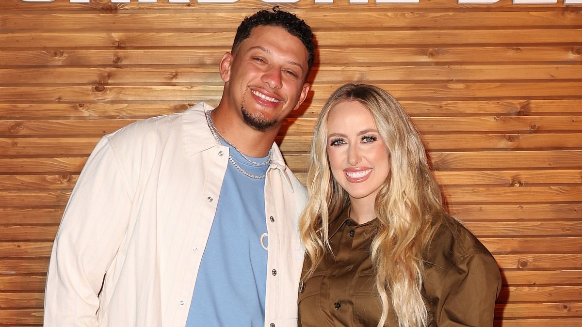 Patrick and Brittany Mahomes share first glimpse of baby daughter Golden in adorable family photos
