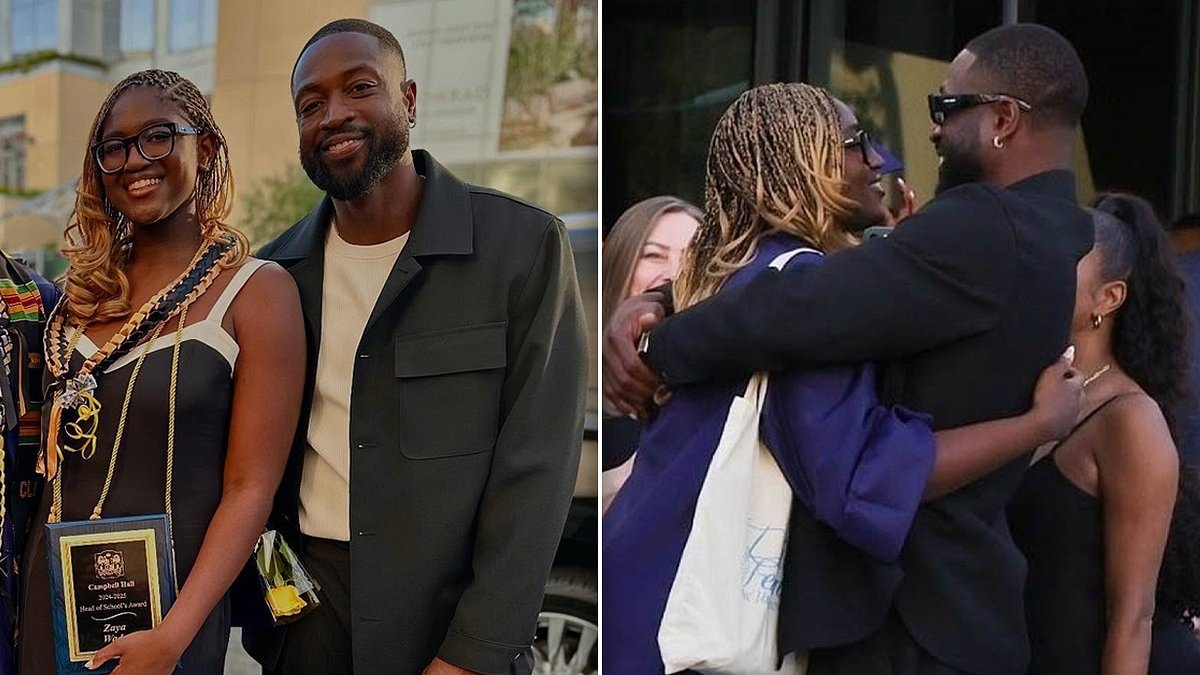 Dwyane Wade and Gabrielle Union celebrate transgender daughter Zaya's graduation