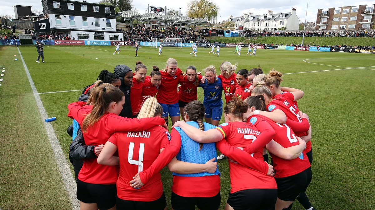 'Woke' football club beg fans for £120,000 to escape going bust after becoming the only team to pay their women's team the same as their men