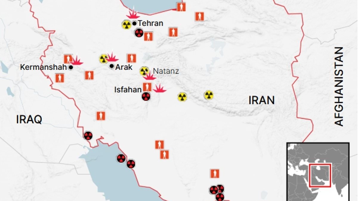 Nuclear site destroyed and top military chiefs wiped out as Israel unleashes airstrikes after years-long covert op that saw Mossad set up secret drone base INSIDE Iran - as Middle East war threatens to boil over into WW3