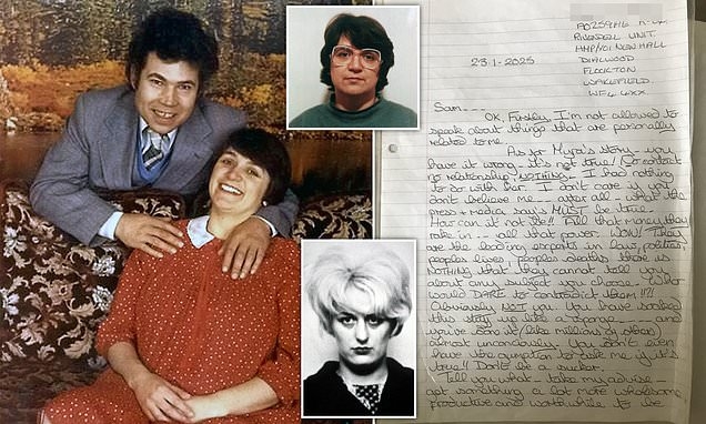 EXCLUSIVE Rose West's astonishing prison letter reveals the truth about her lesbian fling with Myra Hindley