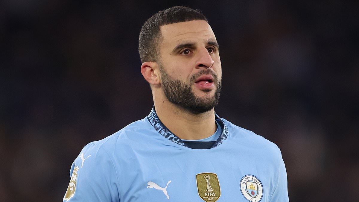 Man City outcast Kyle Walker suffers blow in pursuit of a new club as European giants opt against signing the England full back