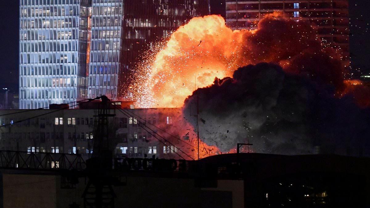 Israel warns Iran that 'Tehran will burn' if it fires more missiles - after regime landed DIRECT HIT on 'Israel's Pentagon'