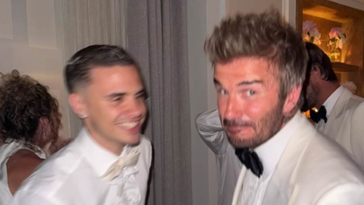 Brooklyn Beckham fails to acknowledge his dad David's knighthood while Romeo shares a tribute as family feud rumbles on