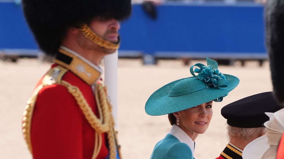 'Flirty' Kate Middleton gives Prince William a 'cheeky' look of love at Trooping the Colour, says body language expert