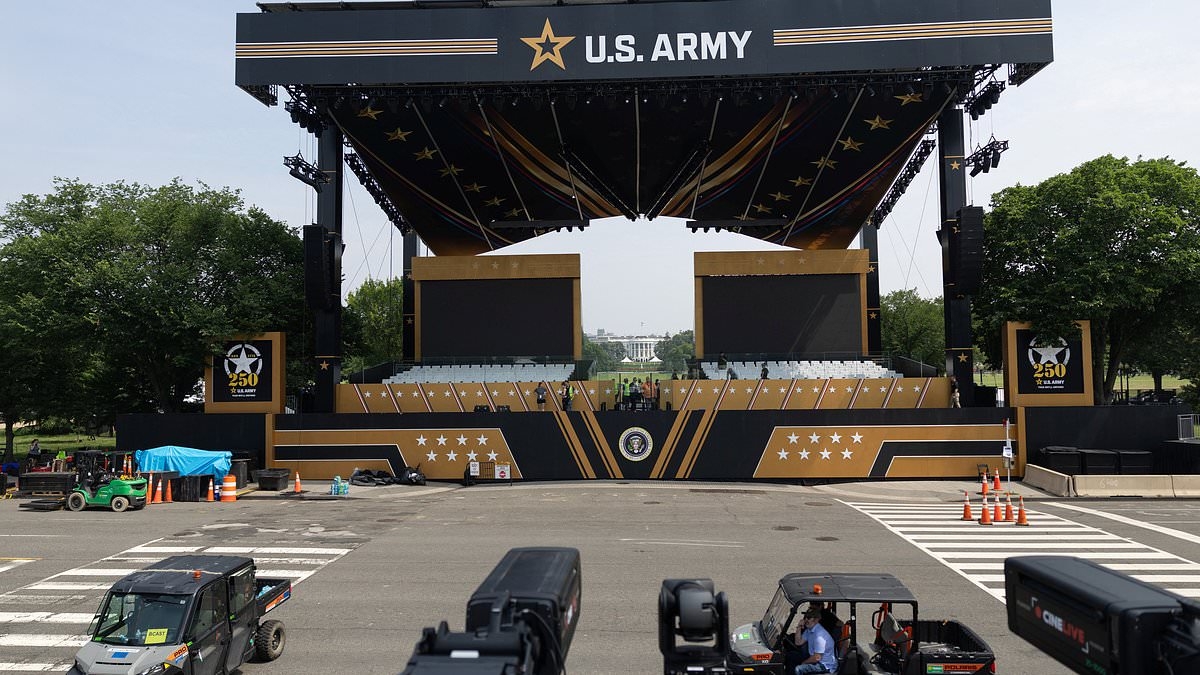 Donald Trump set to flex military might at army's 250th birthday parade… but one thing could imperil celebrations