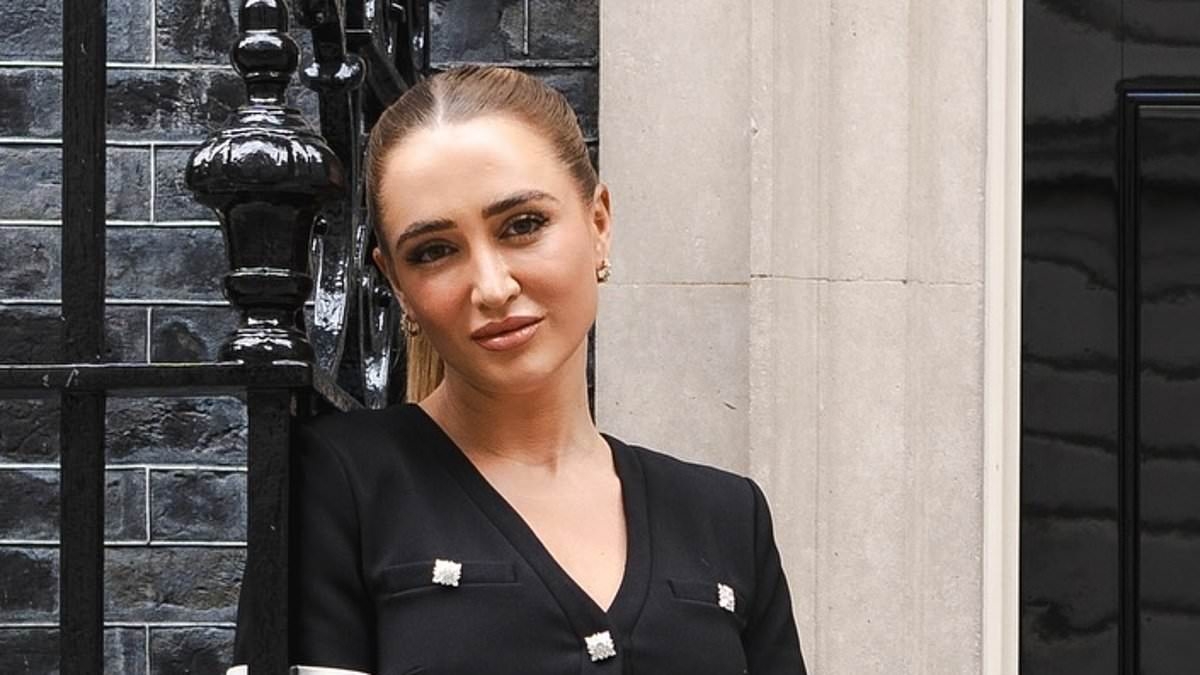 Georgia Harrison says she is 'beyond honoured and grateful' after being awarded MBE for campaigning on violence against women following ex Stephen Bear's imprisonment