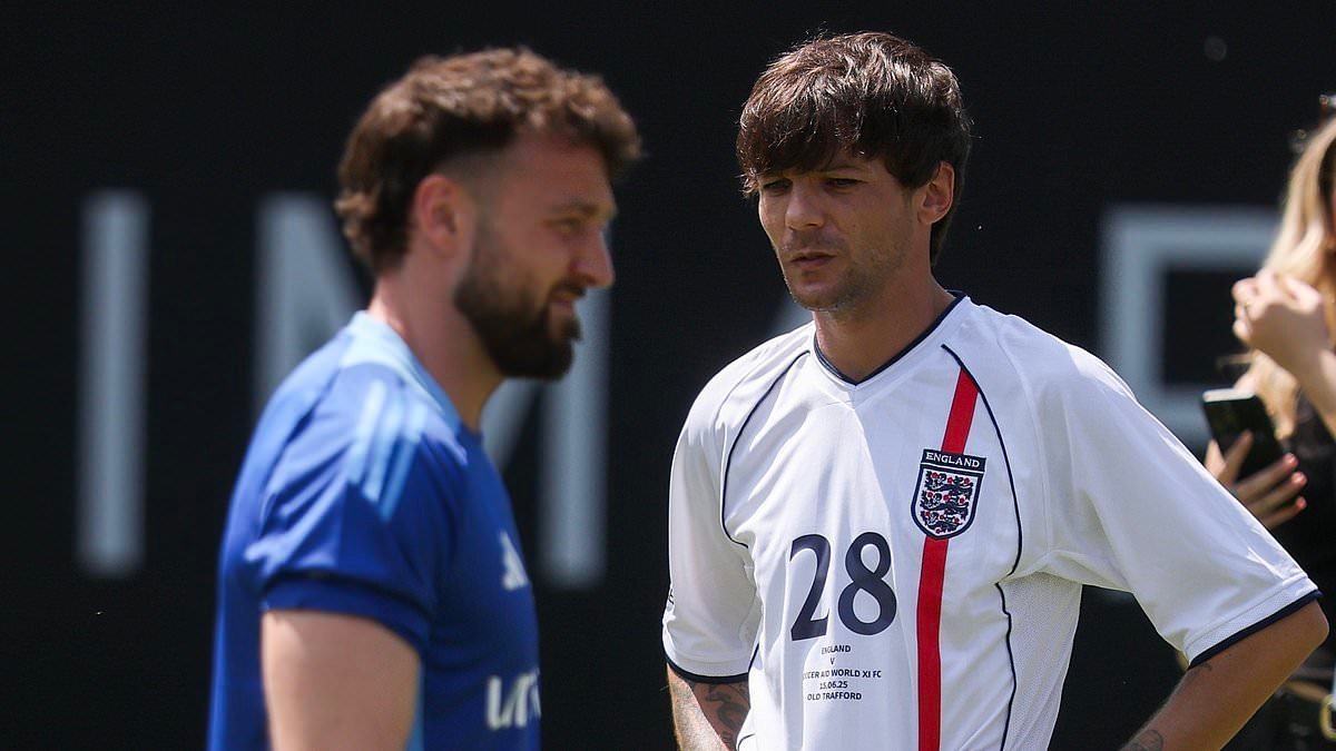 Sam Thompson and Louis Tomlinson 'hold peace dinner' in a bid to 'ease awkwardness' over Zara McDermott after coming face-to-face at Soccer Aid training