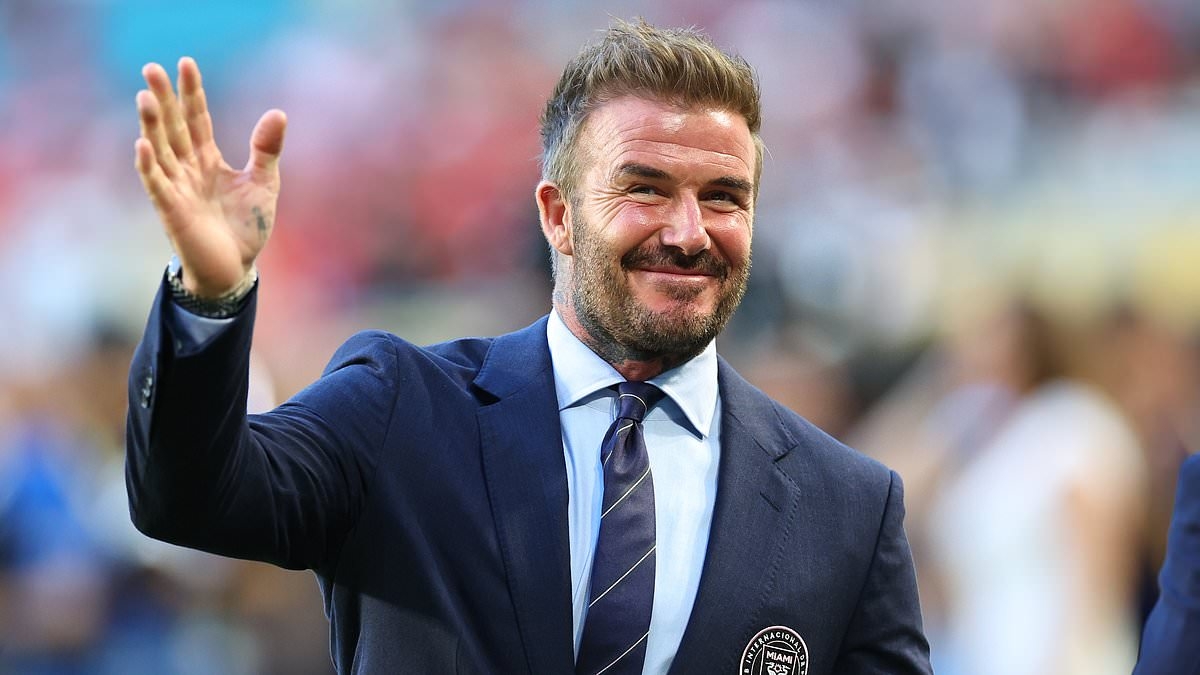 David Beckham speaks for first time since finally receiving a knighthood - as the Inter Miami owner watches Lionel Messi and Co toil in opening game of the Club World Cup