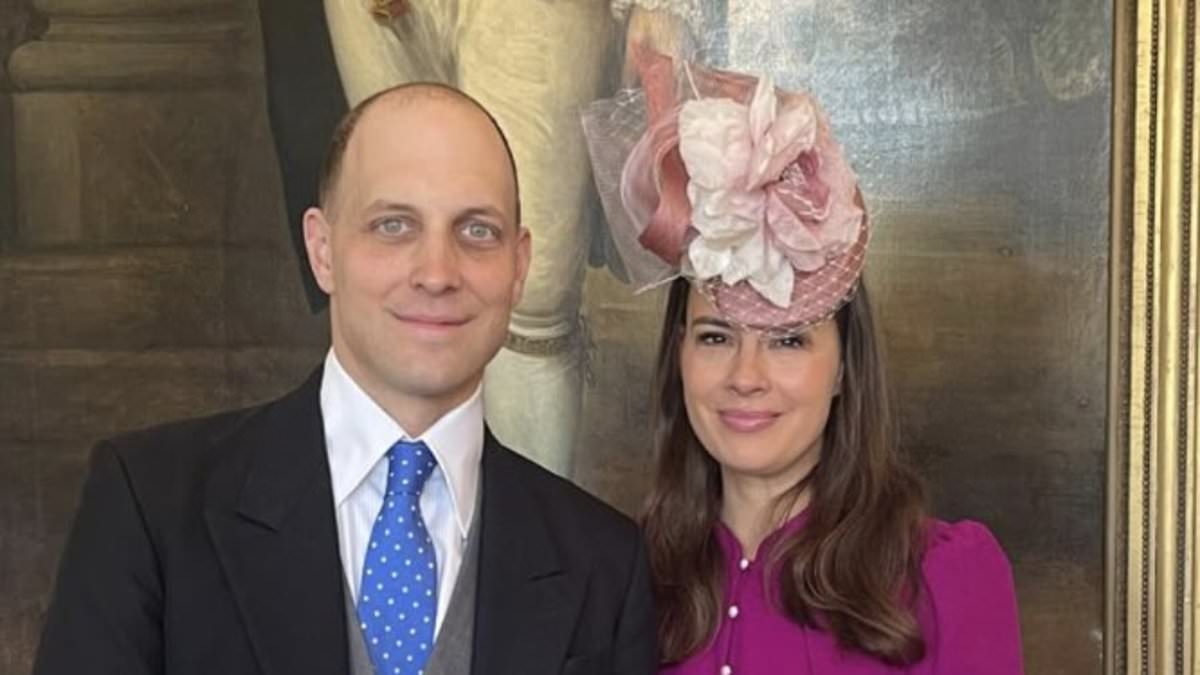 Sophie Winkleman looks elegant in £795 Beulah London dress at Trooping the Colour with Lord Frederick Windsor