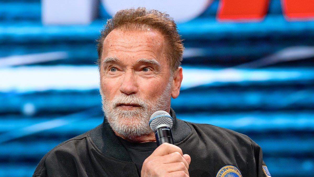 Arnold Schwarzenegger confesses if his son Patrick outlives him he'd be 'in heaven' as he gushes over White Lotus star's success