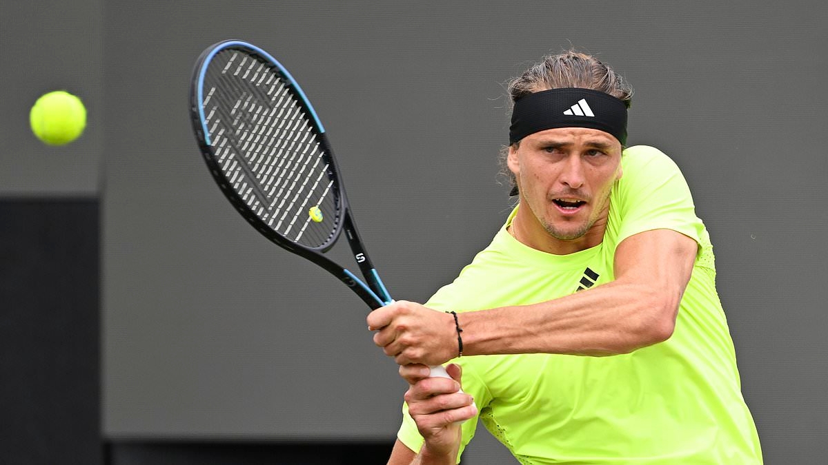 Alexander Zverev delivers X-rated on-court message to Taylor Fritz - after clashing with rival's influencer girlfriend at Wimbledon