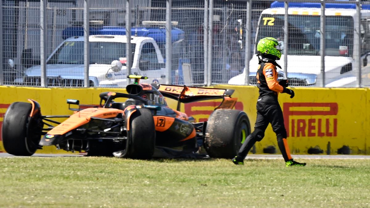 Distraught Lando Norris apologises to McLaren team-mate Oscar Piastri after Canada crash: 'I made a fool of myself'