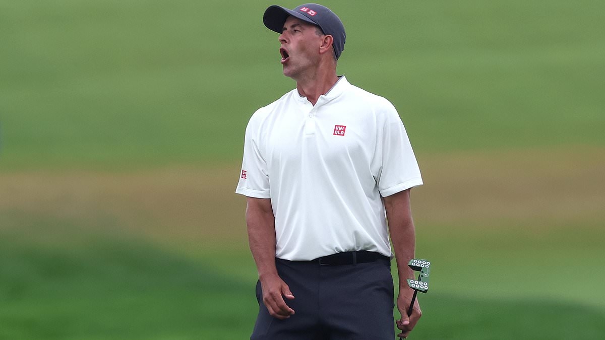 Aussie star Adam Scott was just minutes away from winning the US Open golf
