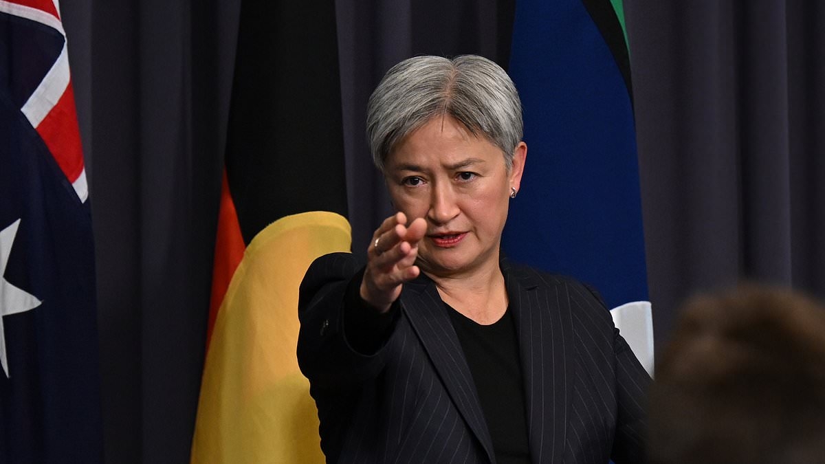 PETER VAN ONSELEN: Penny Wong somehow drags Australia into the middle of the Israel-Iran crisis handing Islamic Republic a propaganda coup
