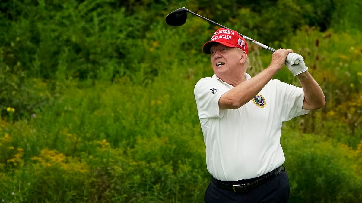 The astonishing percentage of Trump's presidency he's spent playing golf... and how much it cost taxpayers