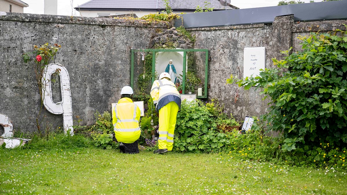 Dig begins for the remains of 800 children believed to have been buried at Irish 'mother and baby home' where bodies 'were dumped into sewage tank called The Pit'