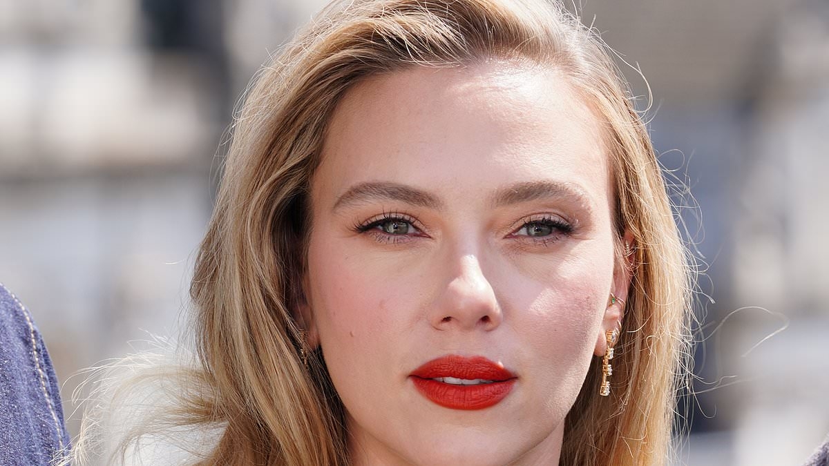 Scarlett Johansson is the epitome of elegance as she flaunts her toned legs in a black mini dress at Jurassic World Rebirth photocall in London
