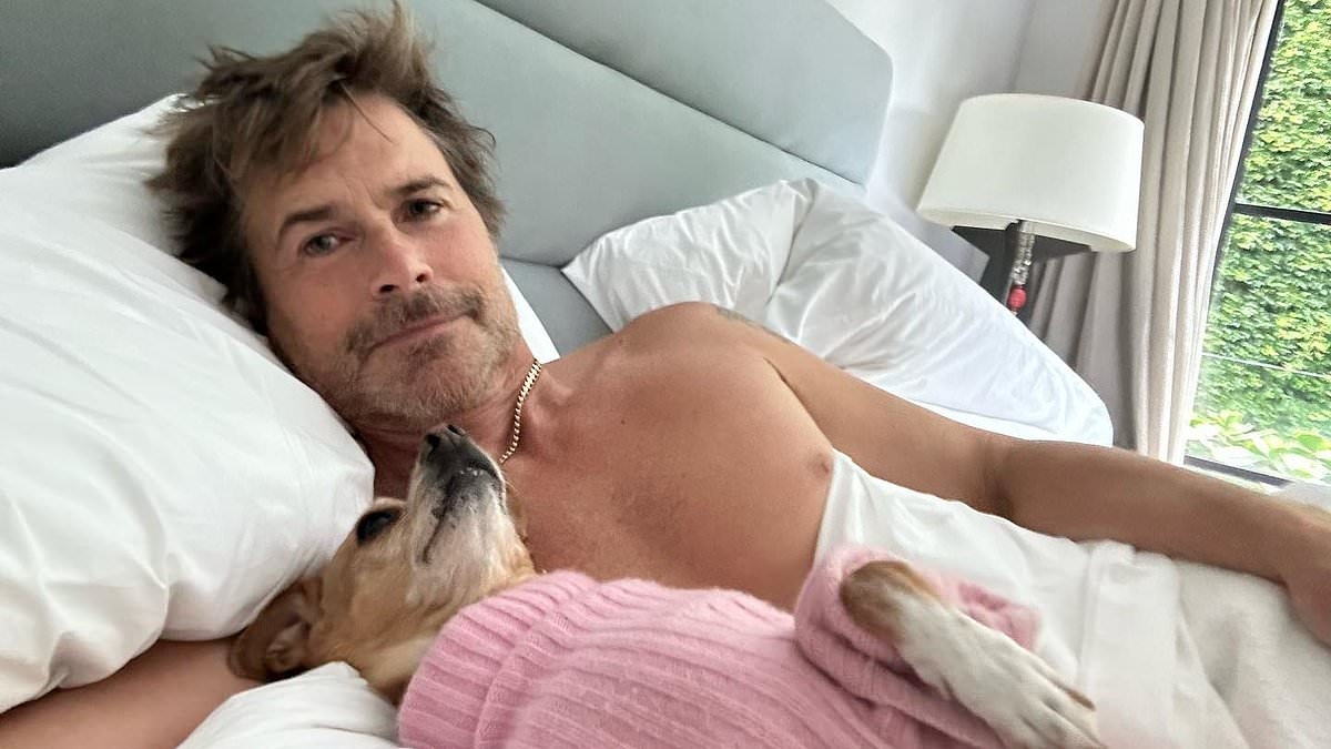 Rob Lowe, 61, reveals the real reason he can't stop posting shirtless selfies... after wowing fans in snap with son